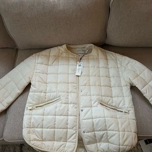 Rebeka Minkoff white jacket (small) brand new never worn with tags .
